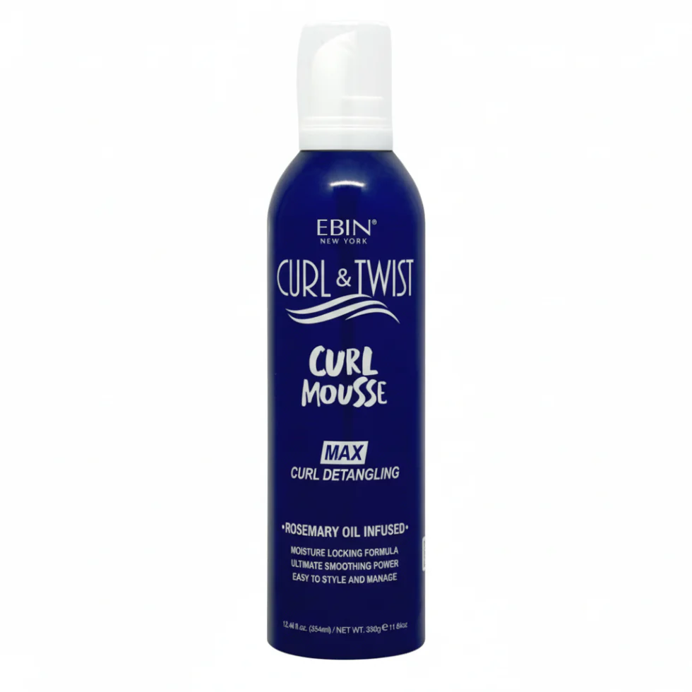 EBIN Curl & Twist Max Curl Detangling Mousse 354ml | Frizz-Free Long Hold