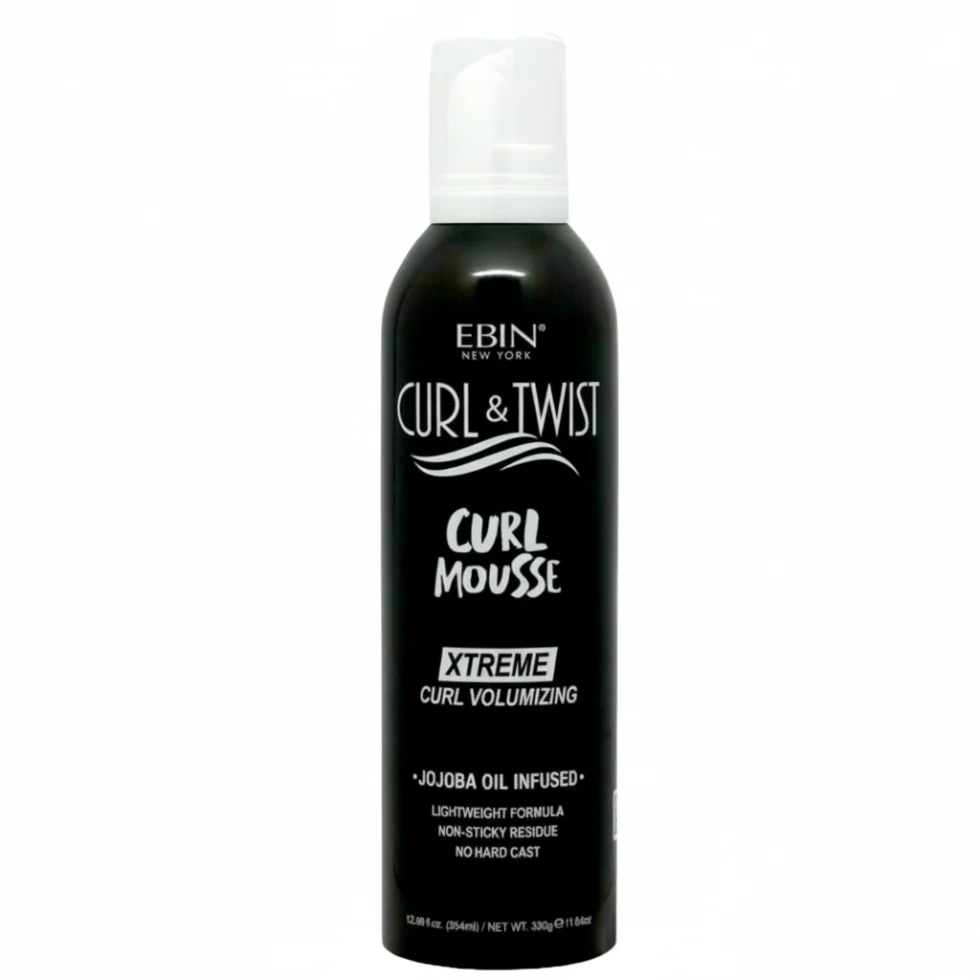 EBIN Curl & Twist Xtreme Curl Volumizing Mousse 354ml | Define & Enhance Curls