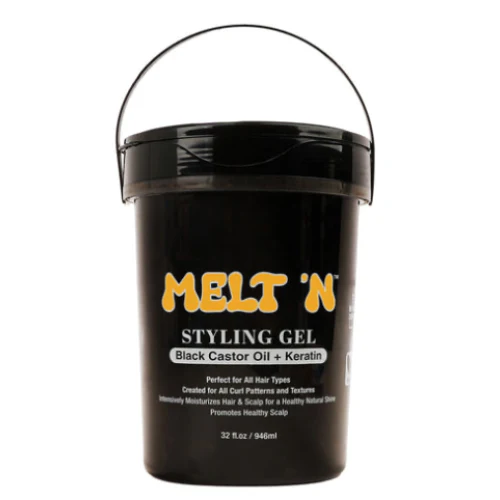 EBIN Melt’N Styling Gel – Keratin + Black Castor Oil – 946ml / 32 fl oz