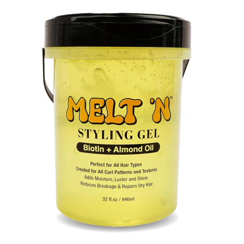 EBIN Melt’N Styling Gel – Keratin + Black Castor Oil – 946ml / 32 fl oz - Image 3
