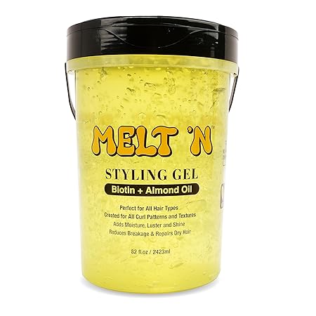 EBIN Melt’N Styling Gel 946ml | Eucalyptus Oil & Vitamin E Strong Hold