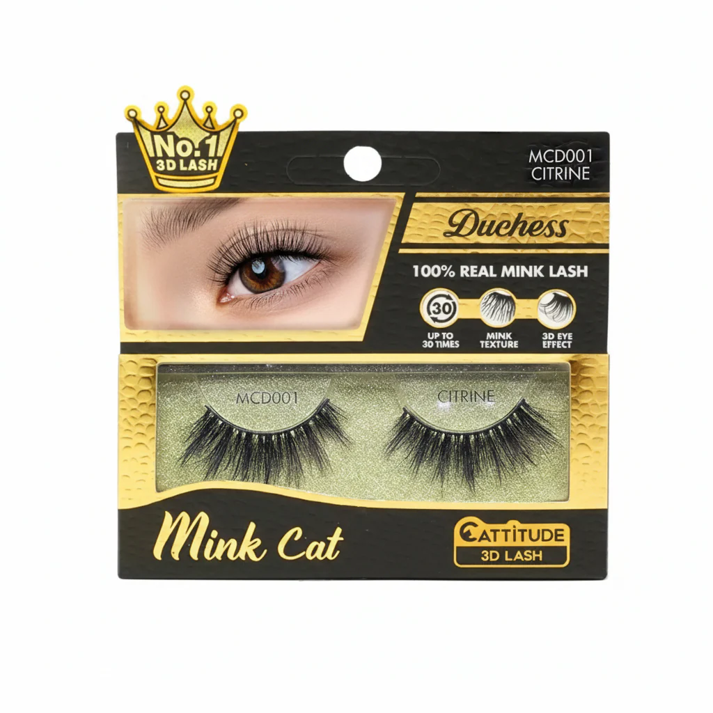 Ebin New York Duchess 3D Mink Lashes | MCD001–MCD009 | Luxury Wispy Mink Lashes