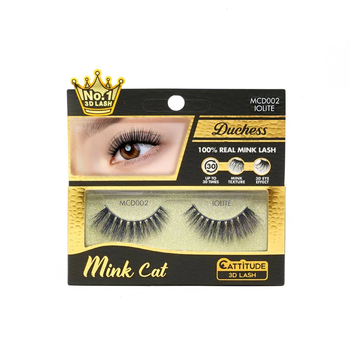 Ebin New York Duchess 3D Mink Lashes | MCD001–MCD009 | Luxury Wispy Mink Lashes - Image 2