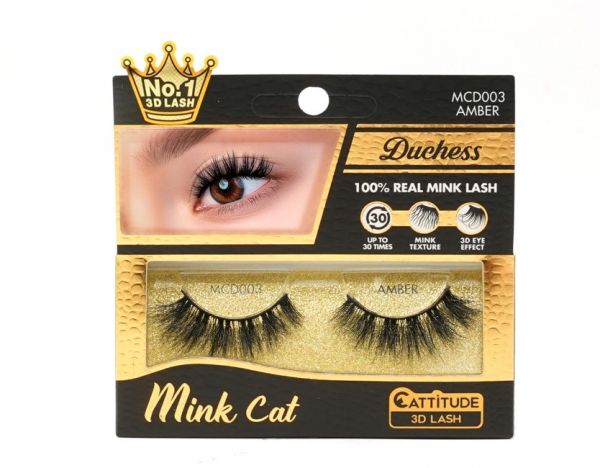 Ebin New York Duchess 3D Mink Lashes | MCD001–MCD009 | Luxury Wispy Mink Lashes - Image 3