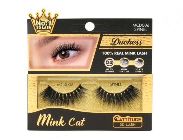 Ebin New York Duchess 3D Mink Lashes | MCD001–MCD009 | Luxury Wispy Mink Lashes - Image 6