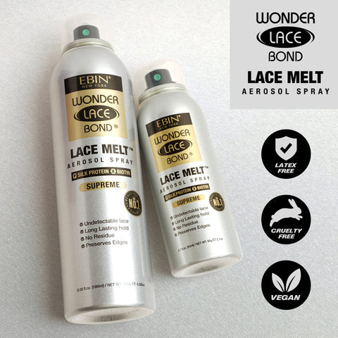 EBIN New York Lace Bond Lace Melt Spray with Silk Protein 180ml - Image 5
