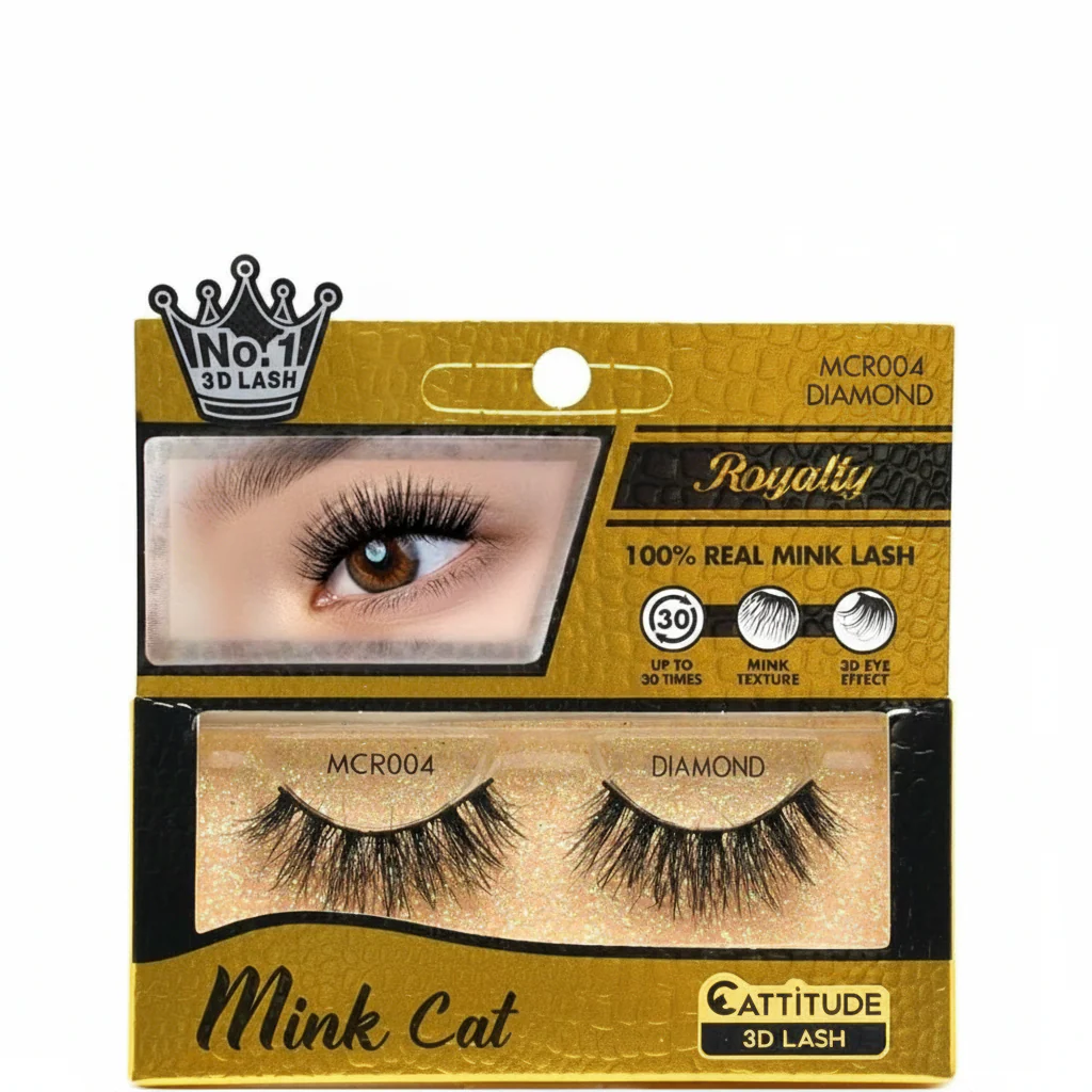 Ebin New York Royalty Mink Cat Eyelashes | MCR001–MCR007 | Luxurious 3D Mink Lashes