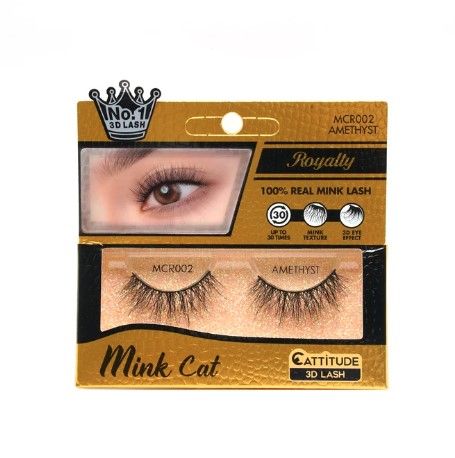 Ebin New York Royalty Mink Cat Eyelashes | MCR001–MCR007 | Luxurious 3D Mink Lashes - Image 2