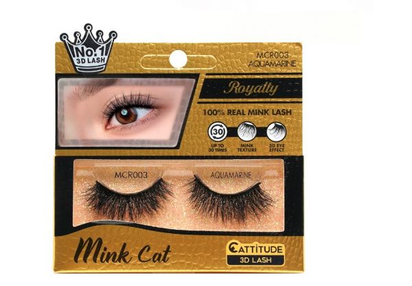 Ebin New York Royalty Mink Cat Eyelashes | MCR001–MCR007 | Luxurious 3D Mink Lashes - Image 3