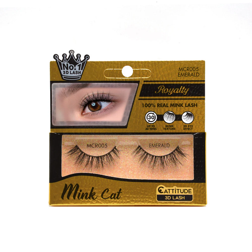 Ebin New York Royalty Mink Cat Eyelashes | MCR001–MCR007 | Luxurious 3D Mink Lashes - Image 5