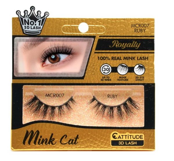 Ebin New York Royalty Mink Cat Eyelashes | MCR001–MCR007 | Luxurious 3D Mink Lashes - Image 7