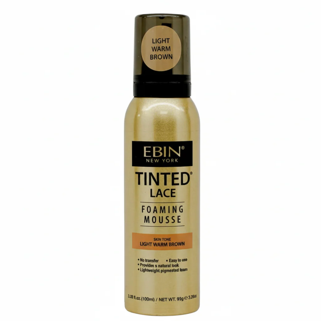 EBIN Tinted Lace Foaming Mousse 100ml | Light Warm Brown Shade