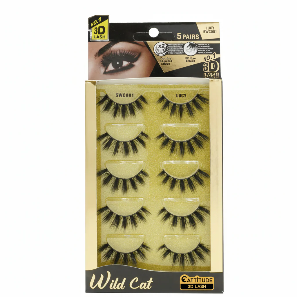 Ebin New York Wild Cat Eyelashes | WC001–WC011 | Lightweight, Flawless Lash Styles