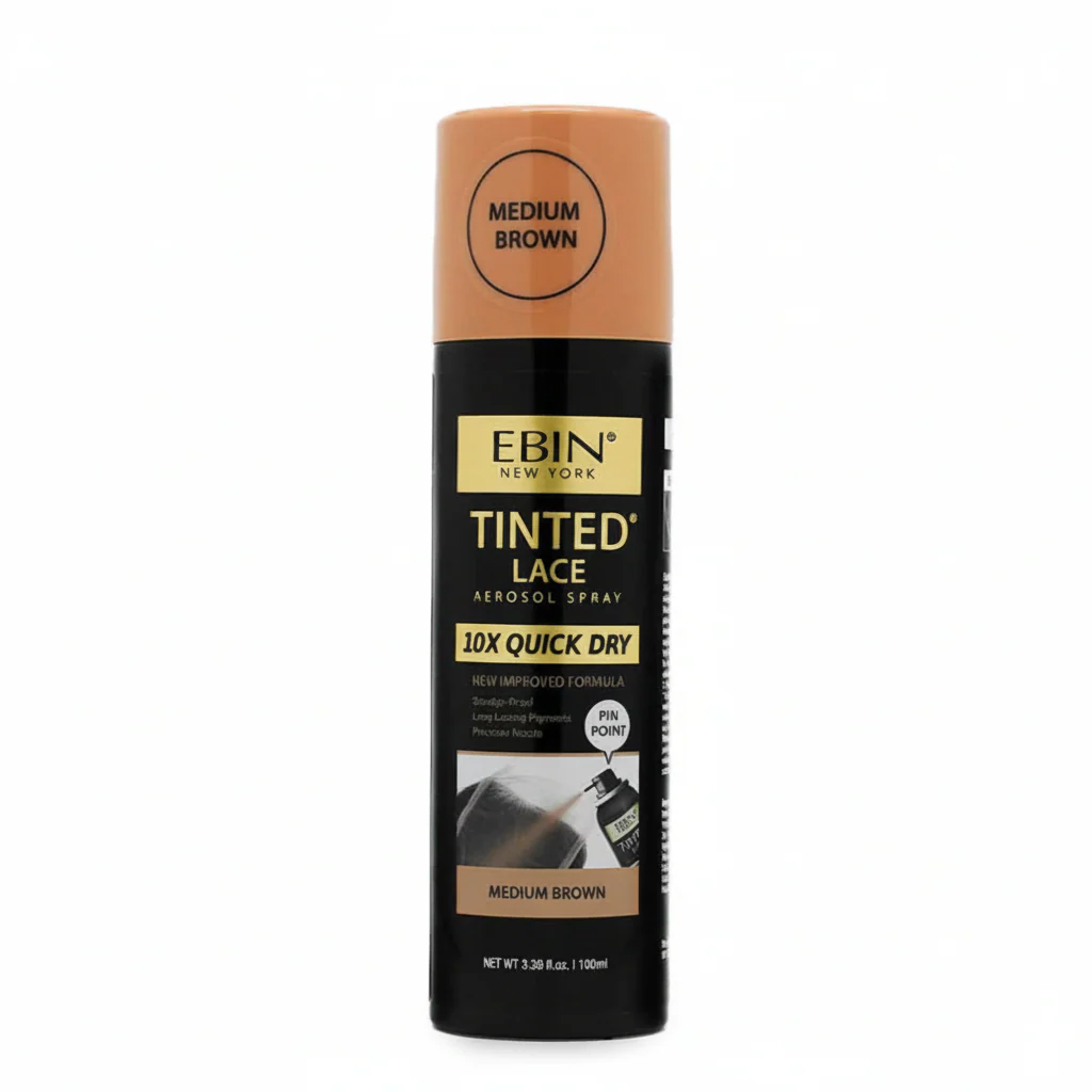 EBIN 10X Quick Dry Tinted Lace Spray 100ml | Light, Medium & Dark Brown Shades - Image 3