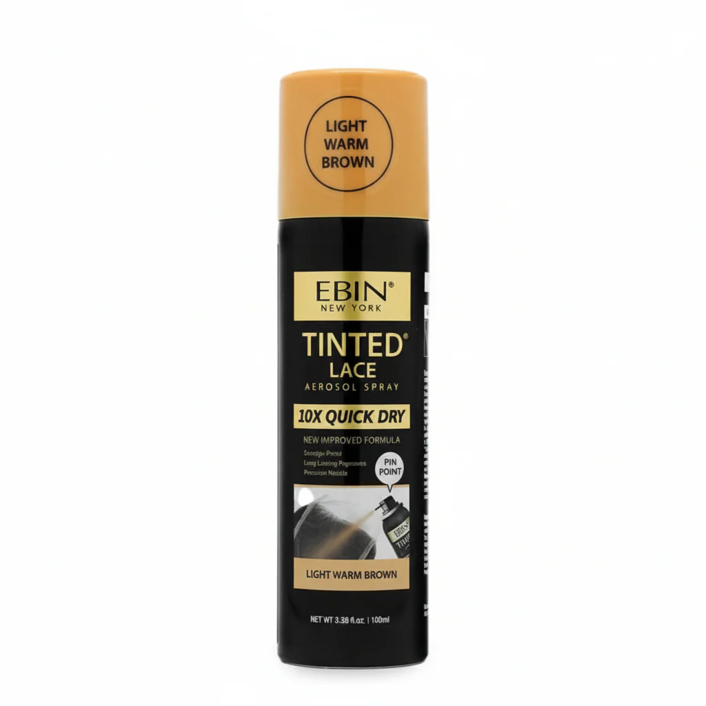 EBIN 10X Quick Dry Tinted Lace Spray 100ml | Light, Medium & Dark Brown Shades - Image 4