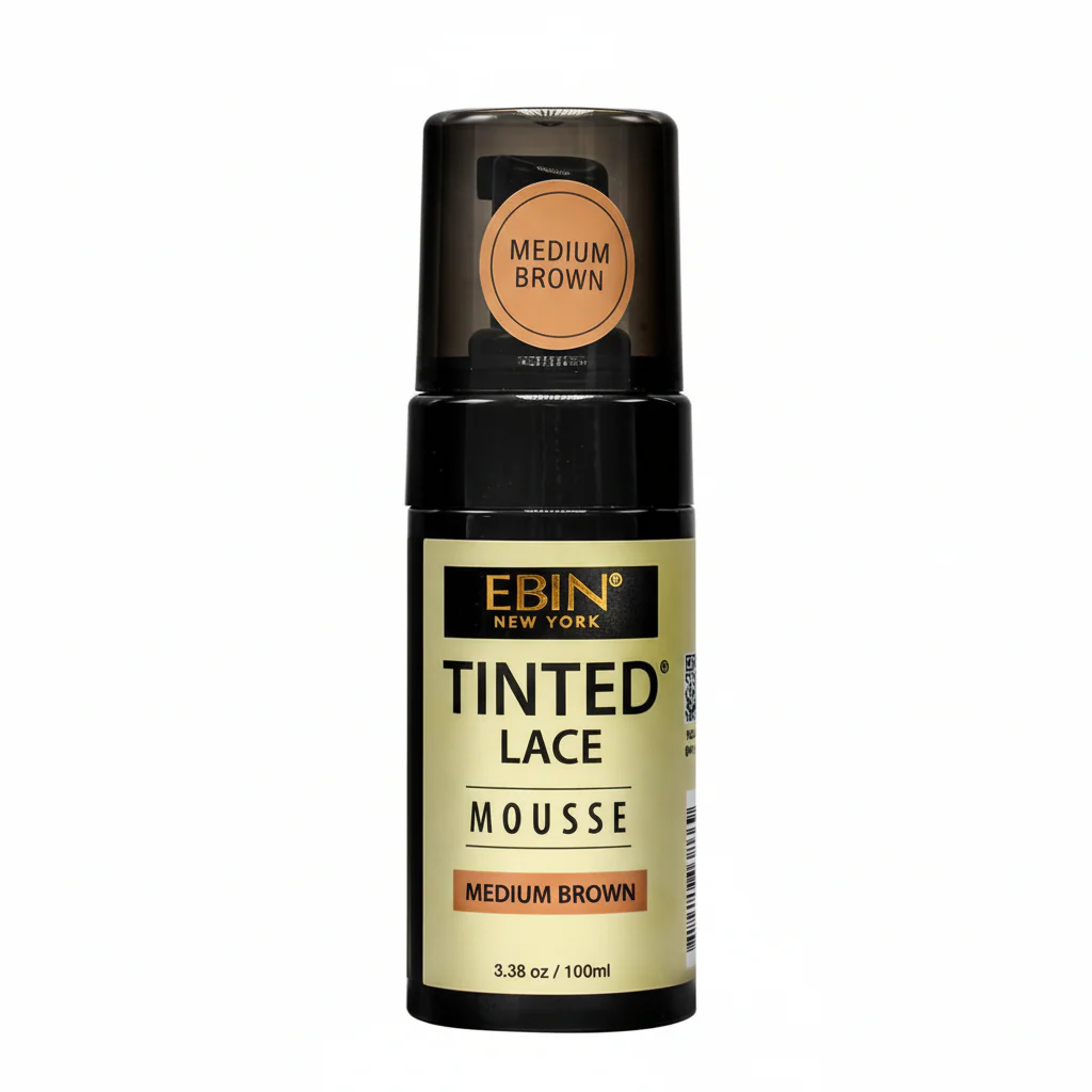 EBIN Tinted Lace Mousse 100ml | Light, Medium, Dark & Medium Dark Brown – Flawless Wig Tint - Image 2