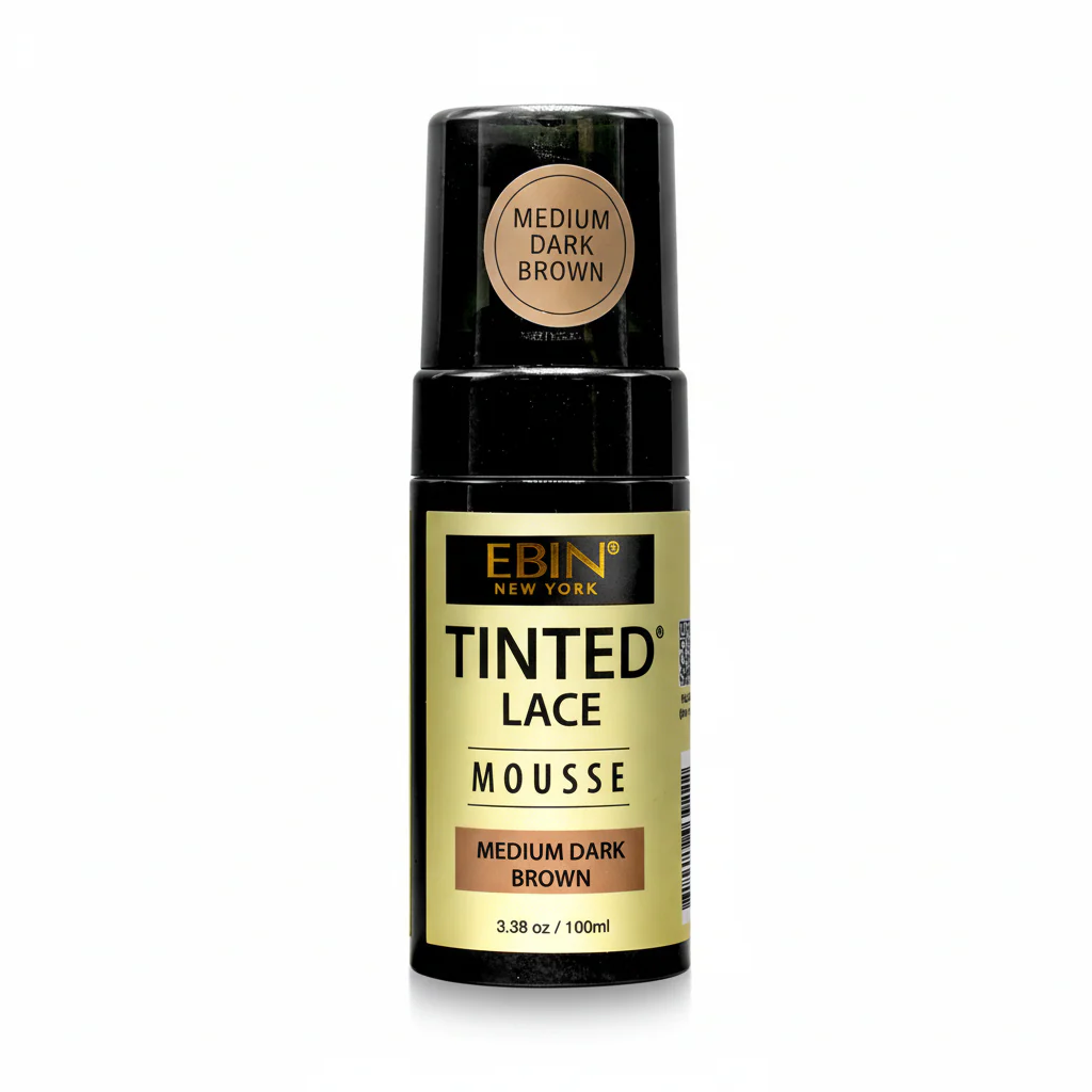 EBIN Tinted Lace Mousse 100ml | Light, Medium, Dark & Medium Dark Brown – Flawless Wig Tint - Image 4