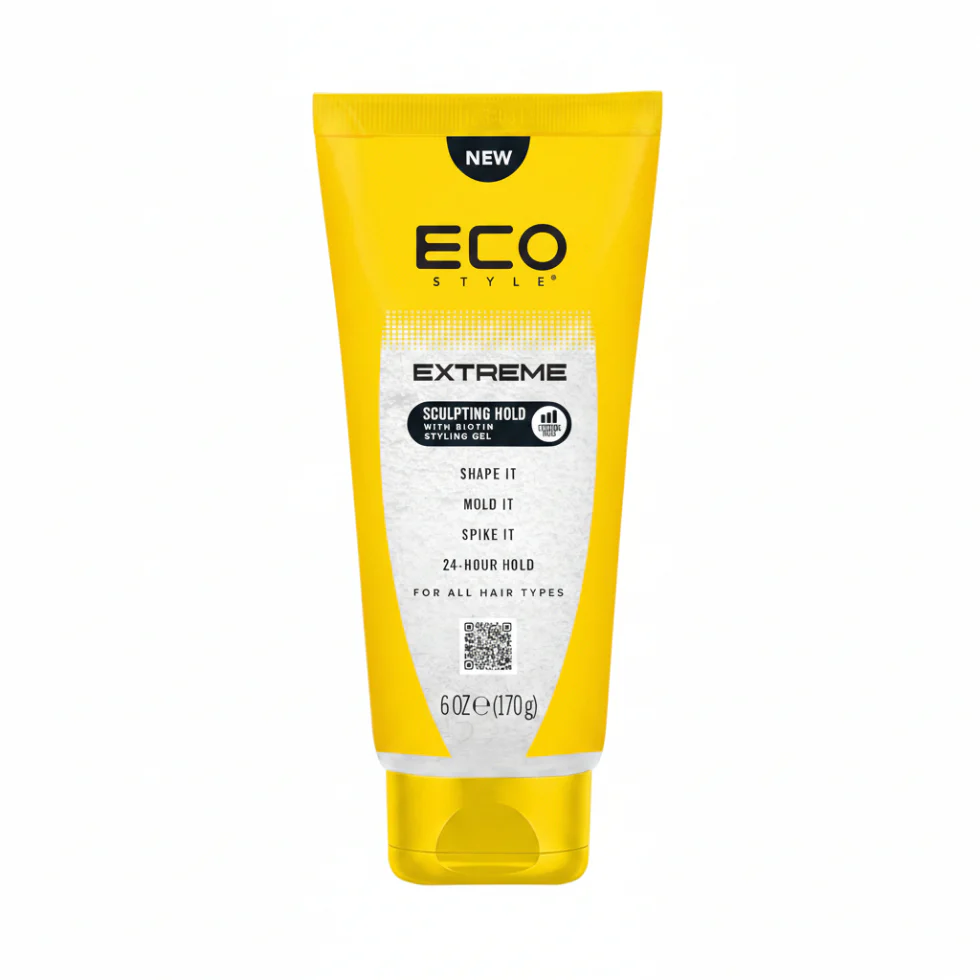 Eco Style Extreme Sculpting Gel with Biotin 170g | Max Hold & Shine