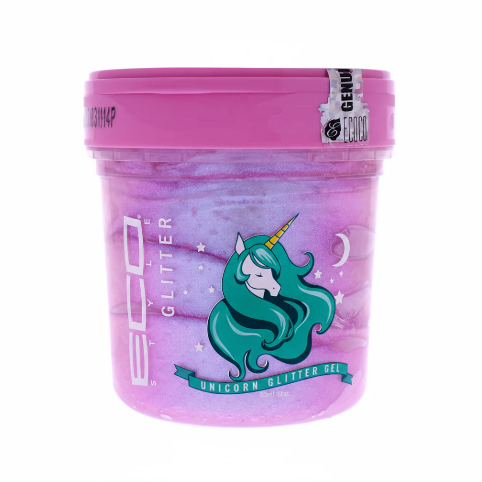 Eco Styler Unicorn Glitter Gel 473ml | Sparkle Shine Touchable Hold Styling