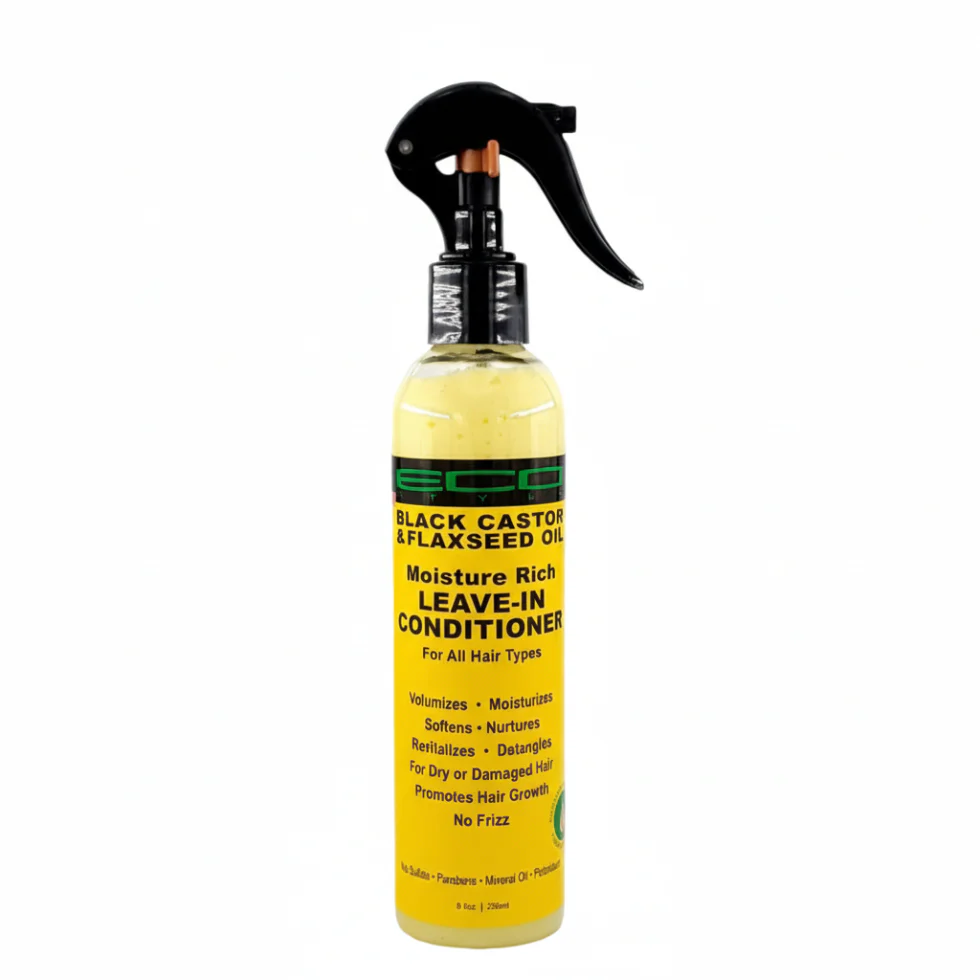 Eco Styler Leave-In Conditioner 236ml | Black Castor Flaxseed Hydrate & Detangle