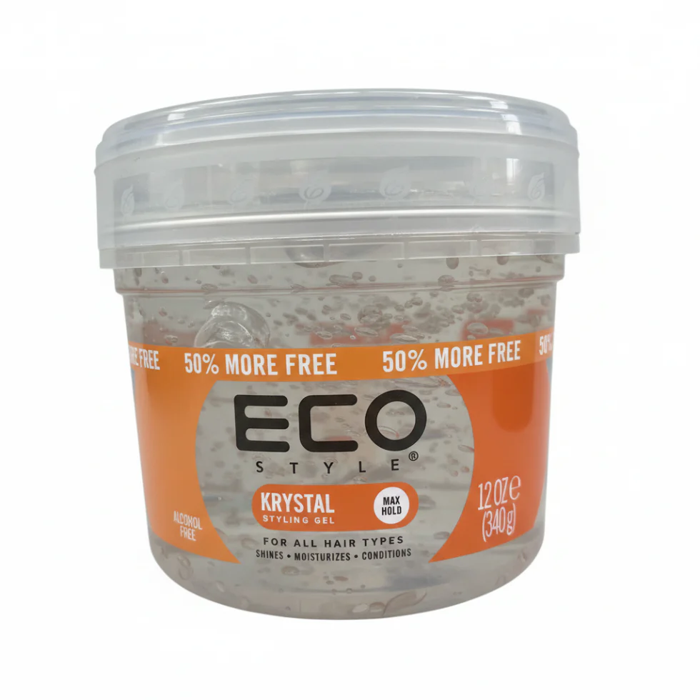 Eco Styler Krystal Styling Gel 340g | Max Hold, Shine & Frizz Control