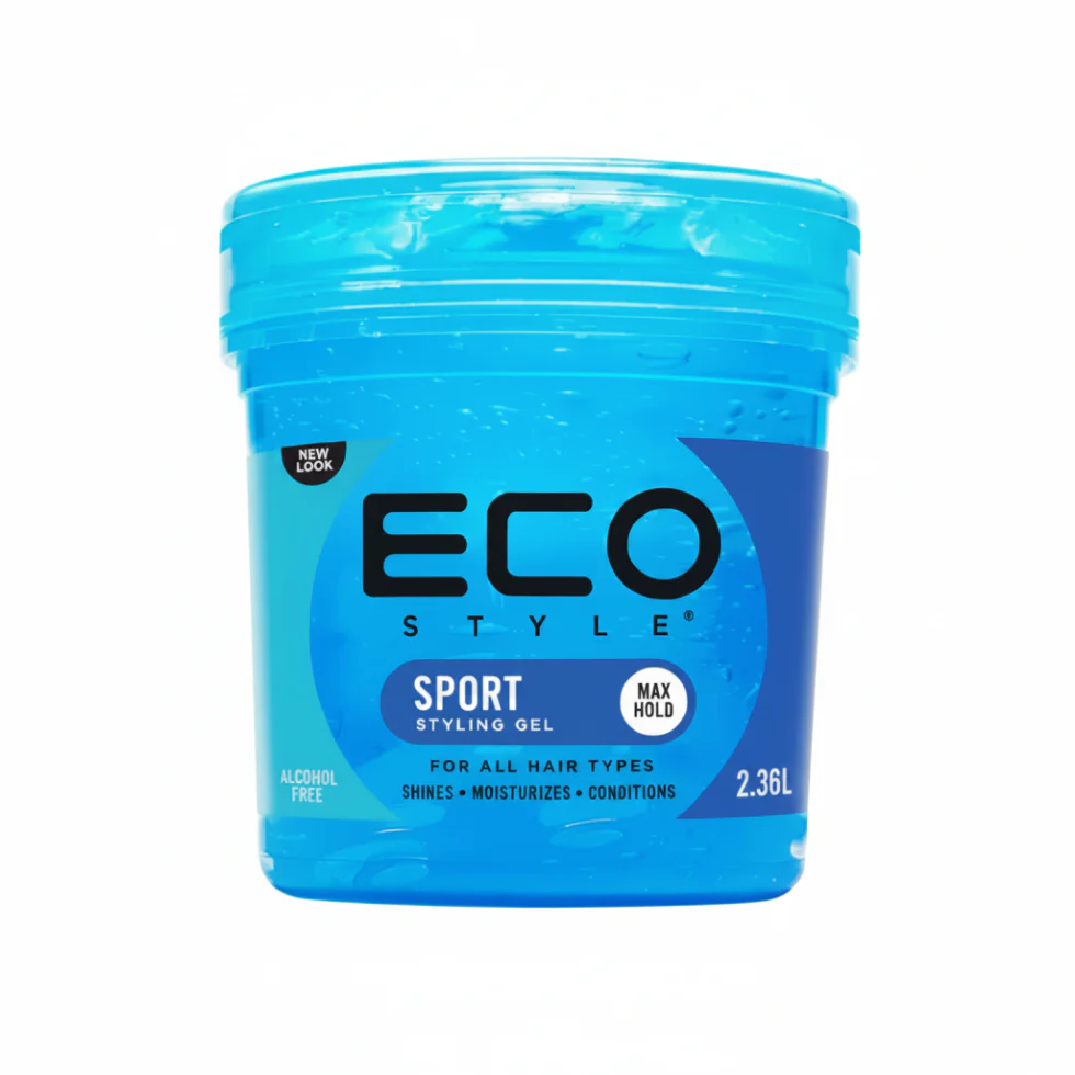 Eco Styler Sport Max Hold Gel 473ml | Strong Hold Shine & Frizz Control Styling Gel