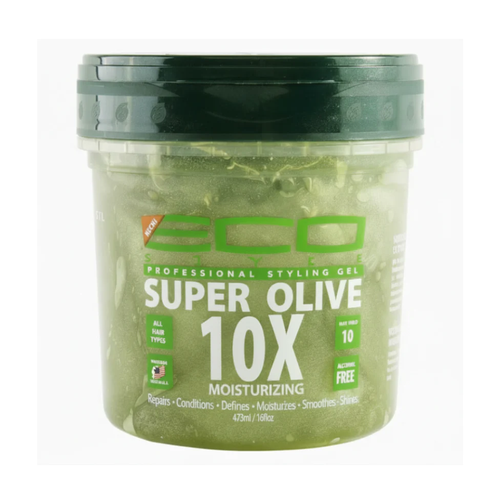 Eco Super Olive 10X Styling Gel 473ml | Moisturize Define & Shine Hair