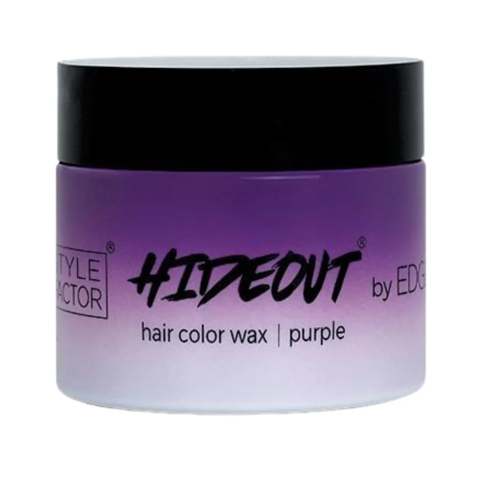 Edge Booster Hideout Purple Hair Color Wax 1.7oz | Temporary Styling Wax