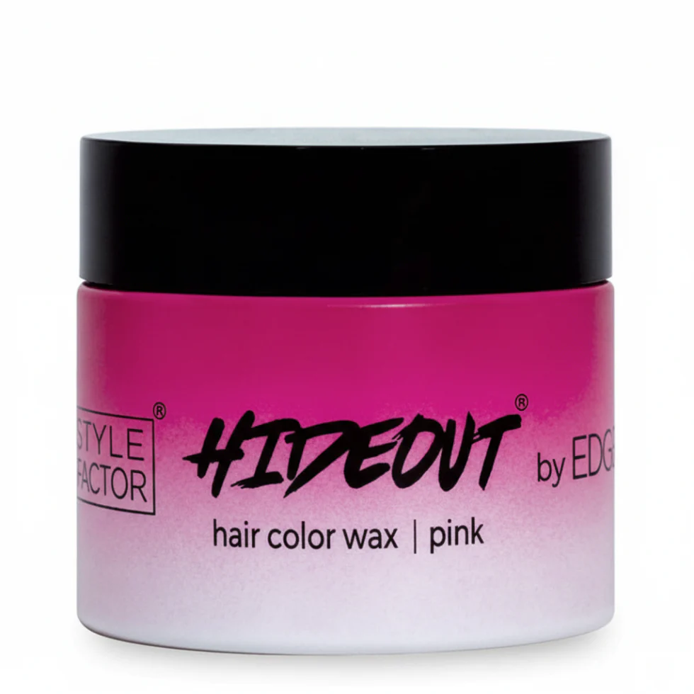 Edge Booster Hideout Pink Hair Color Wax 1.7oz | Temporary Styling Wax