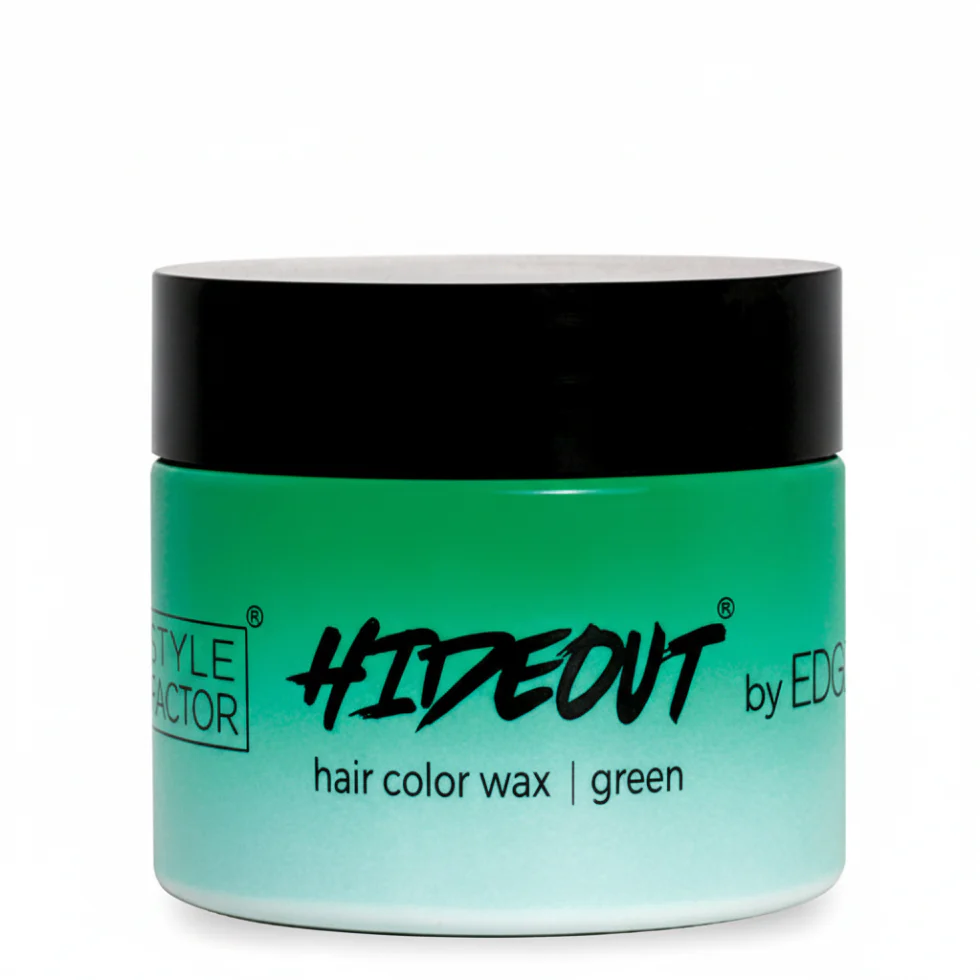 Edge Booster Hideout Green Hair Color Wax 1.7oz | Temporary Styling Wax