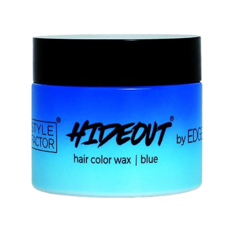 Edge Booster Hideout Blue Hair Color Wax 1.7oz | Temporary Styling Wax
