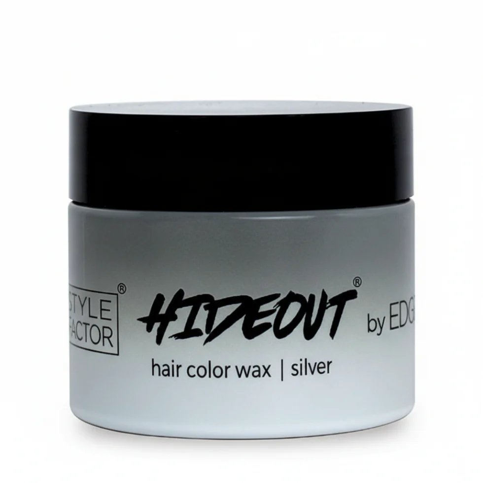 Edge Booster Hideout Silver Hair Color Wax 1.7oz | Temporary Styling Wax