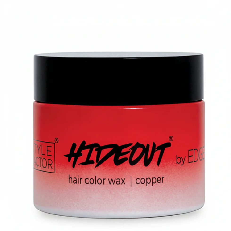 Edge Booster Hideout Copper Hair Color Wax 1.7oz | Temporary Styling Wax