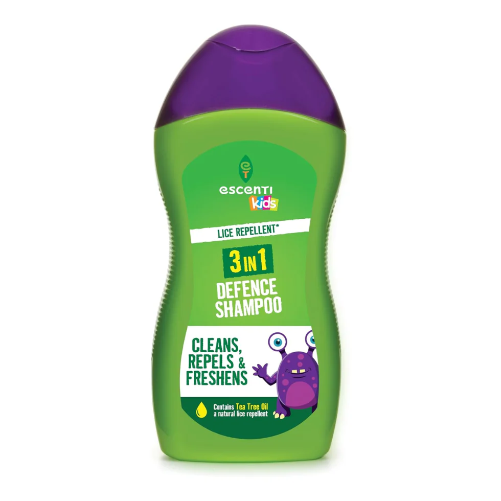 Escenti Kids 3-in-1 Defence Shampoo 300ml | Cleans, Repels & Freshens