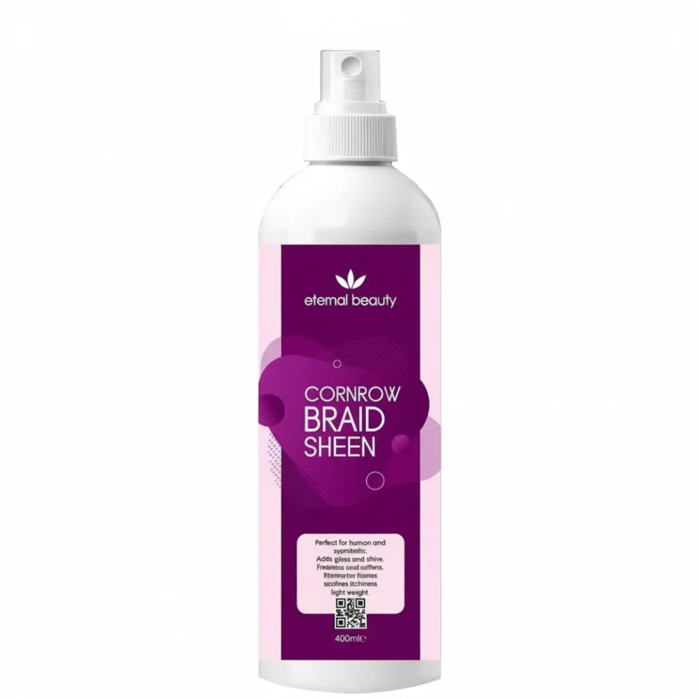 Eternal Beauty Cornrow Braid Sheen Spray 400ml | Shine Frizz Control & Nourish