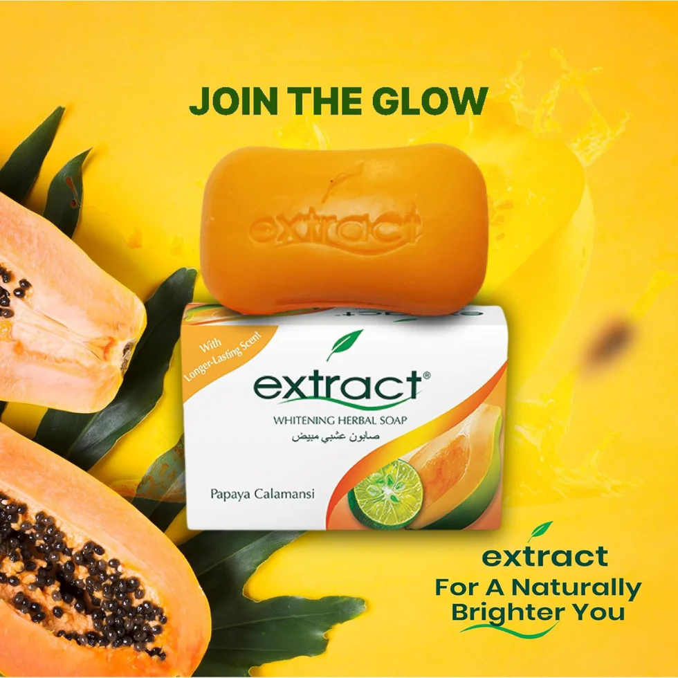 Extract Papaya Calamansi Skin Whitening Soap 125g | Brightening Herbal Soap - Image 2