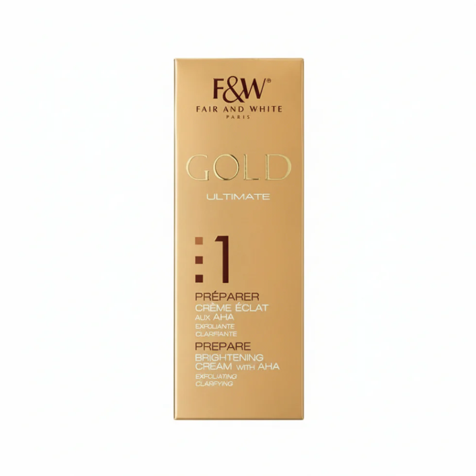 F&W Gold AHA Brightening Cream 75ml | Night Glow Exfoliating Care