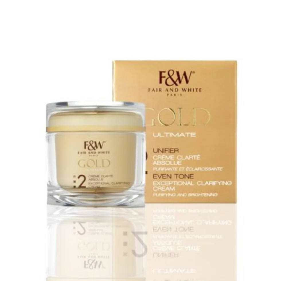 F&W Gold Clarifying Cream 200ml | Even Tone Glow Dark Spot Care Cream