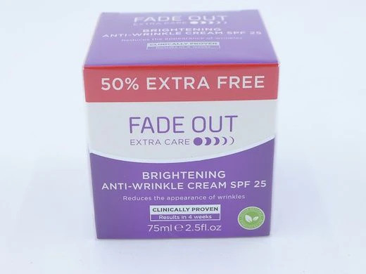Fadeout Extra Care Brightening Anti-wrinkle Cream SPF 25 75ML