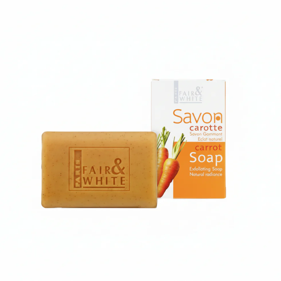 Fair & White Carrot Soap 200g | Exfoliating Brightening Glow Cleansing Bar