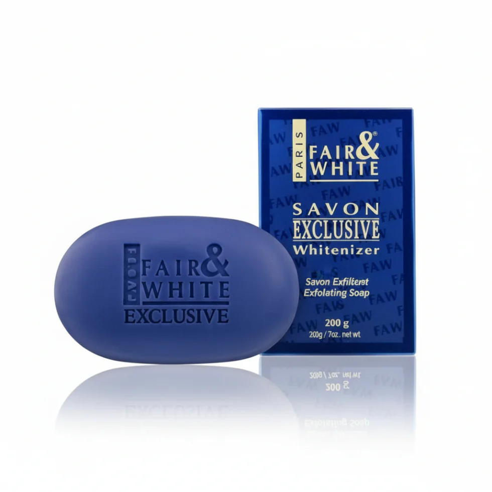 Fair & White Savon Exclusive Soap 200g | Exfoliating Glow Cleansing Bar