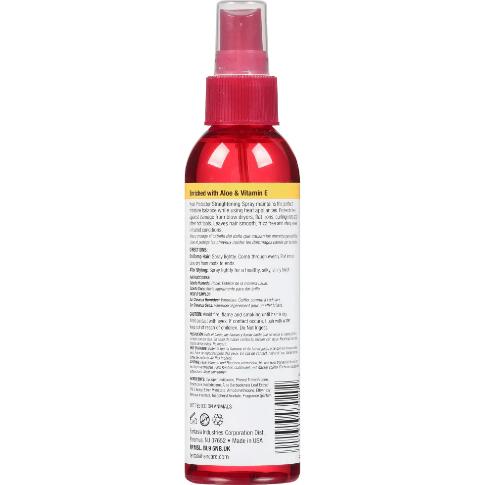 Fantasia IC Heat Protector Straightening Spray 178ml | Smooth Heat Defense Hair - Image 2