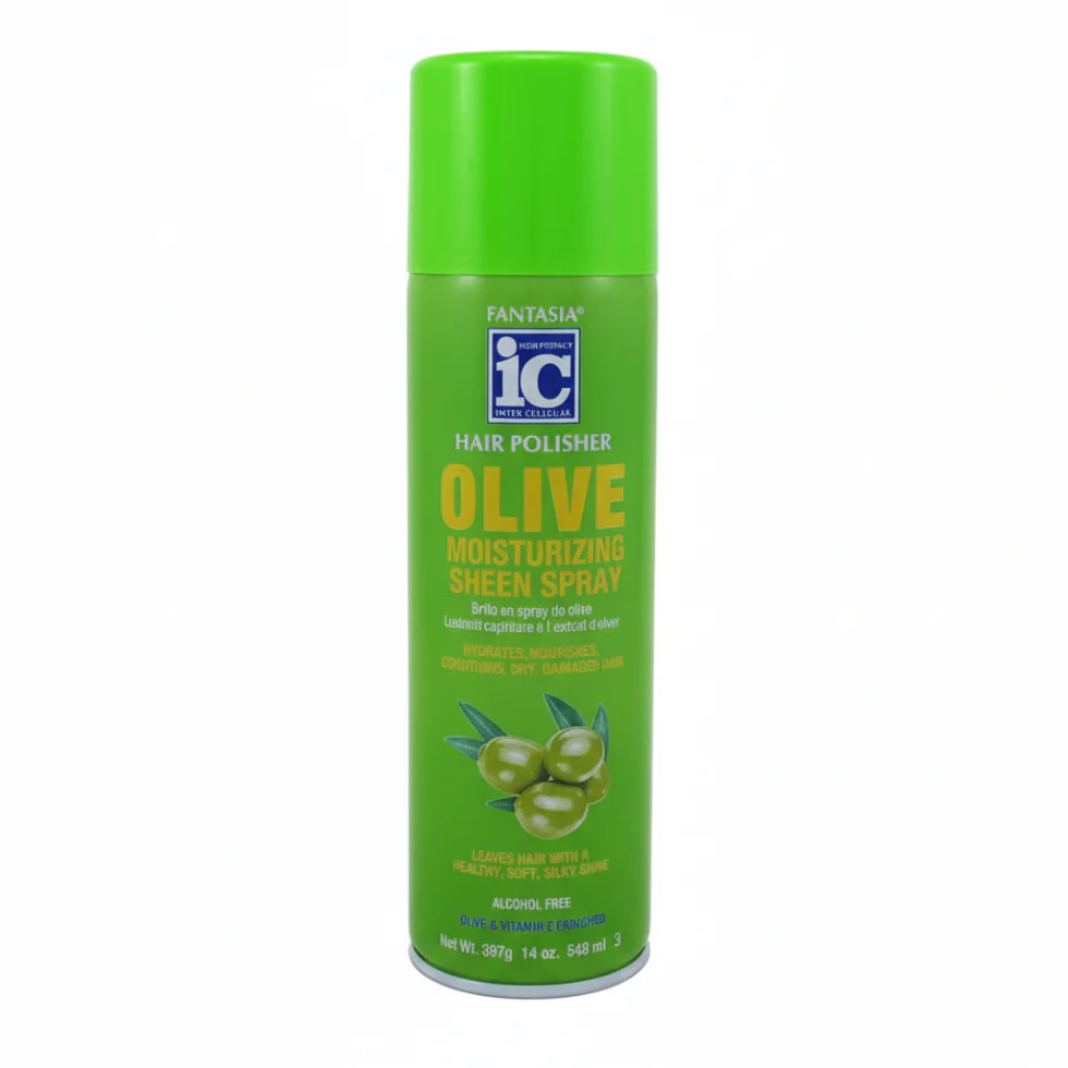Fantasia IC Olive Sheen Spray 548ml | Alcohol-Free Shine Spray