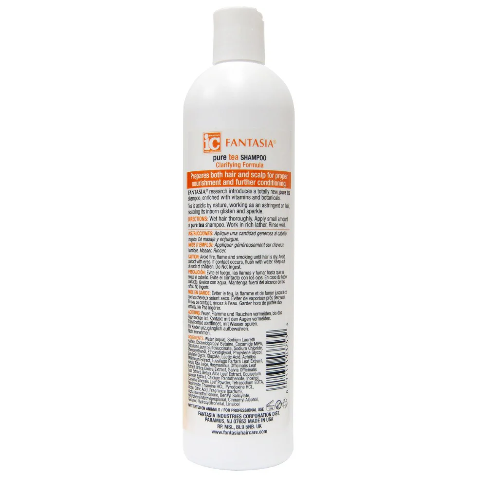 Fantasia IC Pure Tea Shampoo 12 oz | Clarifying & Scalp Cleansing Hair Shampoo - Image 2