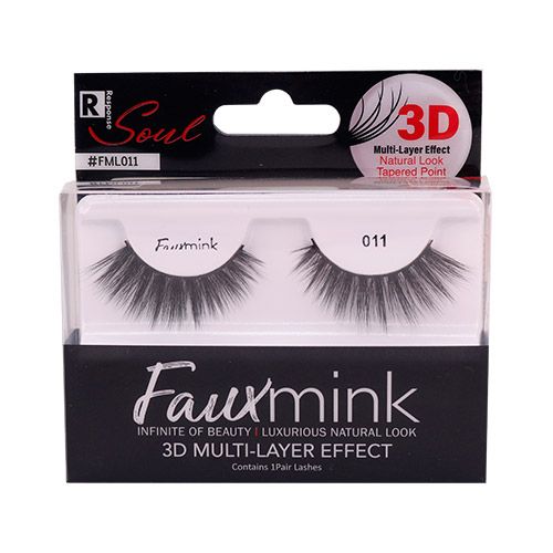 Faux Mink Eyelashes Natural Look Tapered Point 3D Multi Layer Effect - Image 11