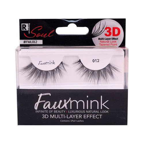 Faux Mink Eyelashes Natural Look Tapered Point 3D Multi Layer Effect - Image 12