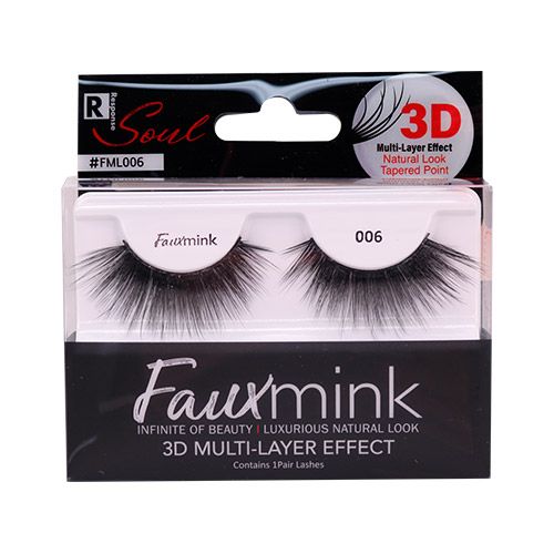 Faux Mink Eyelashes Natural Look Tapered Point 3D Multi Layer Effect - Image 6