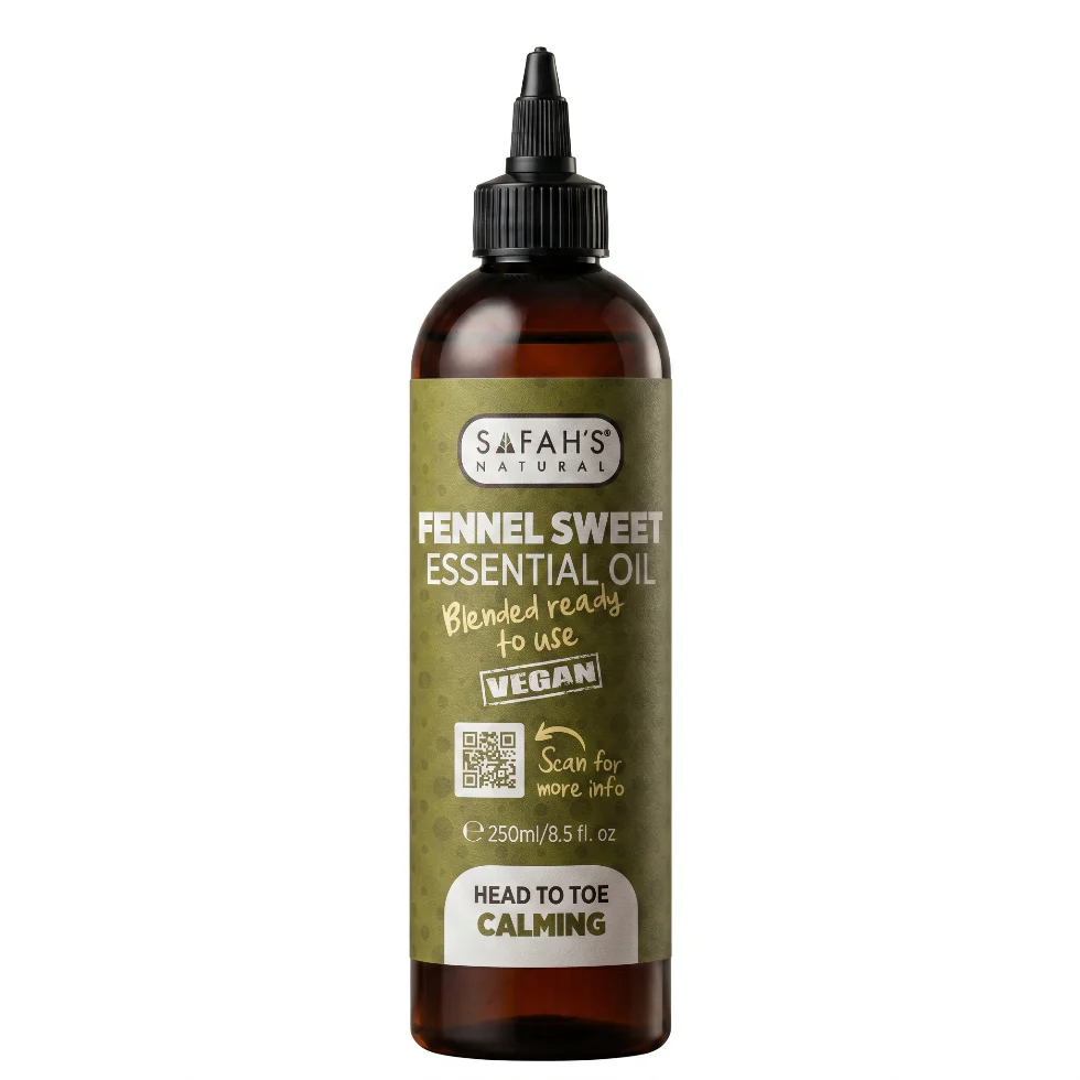 Fennel Sweet Essential Oil 250ml | Digestive Support Aromatherapy Oil