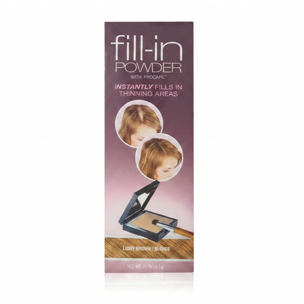 Fill-In Hair Powder with Procapil Pack of 3 Light Brown | Thickening & Coverage