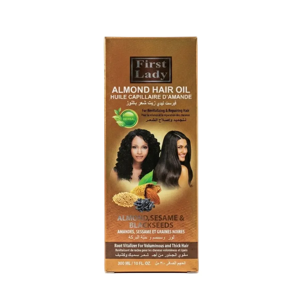 First Lady Almond Hair Oil 300ml | Ayurvedic Herbal Nourishing Hair Oil